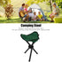 equlup 600D Camp Chair, Oxford Fabric Tripod Seat Folding Tripod Stool Anti Slip Camping Stool Portable Carrying Bag