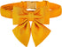 Maca Bates Dog Collar with Bow Bowtie - Solid Colors Adjustable Breakaway Yellow Collars for Dogs, Birthday Gift