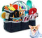 Dog Grooming Organizer Bag with 10 Pockets, 600D Oxford Portable Tote for