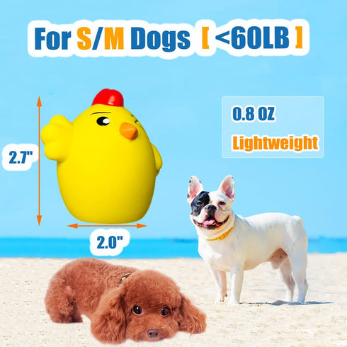 Squeaky Dog Toys for Small Dogs and Medium Breeds, 6pcs Squeaky Dog Balls (2.0 * 2.0 * 2.7inch)