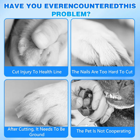 Generic Nail,2-Speed Trimmer Cat Electric Pet Nail Grinder, Safe Cut Cat Nail Rechargeable Dog Nail Clippers