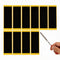 TOMULE 10 Pcs Black Fingerboard Grip Tape 1.5x4.3in and 5.5in File for