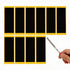 TOMULE 10 Pcs Black Fingerboard Grip Tape 1.5x4.3in and 5.5in File for