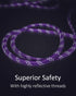 Long Dog Leash for Training 10FT/16FT/30FT/50FT/100FT, Reflective Threads Check Cord for Dogs