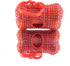 TJCGCKK Bling Dog Poop Pickup Bag Dispenser Holder Pet Waste Disposal Bag Pet Trash Bags Holder Bone Shaped (Red)