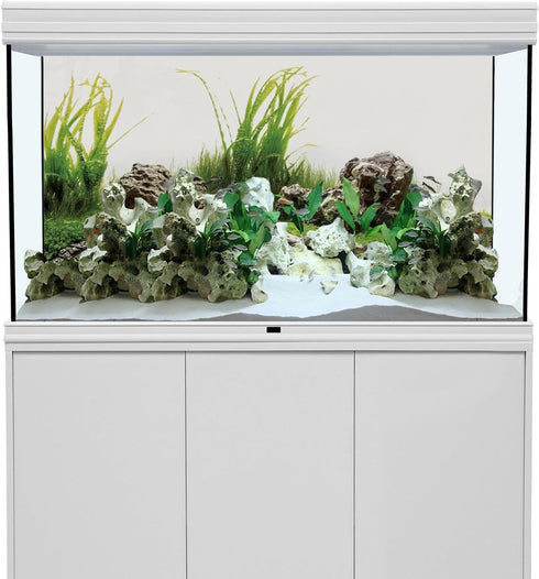 AWERT 48x20 inches Seaweed Aquarium Background Aquatic Plant River Bed & Lake Fish Tank Background Stone Aquarium Background Vinyl Background