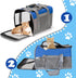 Cat Carrier, Soft Collapsible Travel Carrier for Small Medium Cats Dogs Puppies Under 15 Lbs (Greyblue)