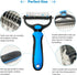 Shudyear Dog Grooming Brush and Metal Comb, Cat Brush Deshedder for Long Matted Haired Pets