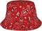 Turquoise Paisley Bucket Hat for Women Men, Summer Fisherman Cap for Outdoor