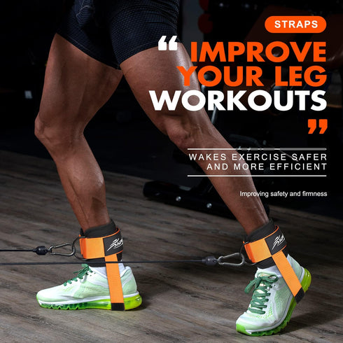 Padded Ankle Strap for Cable Machine - Adjustable Comfort Cuff for Kickbacks, Glute Workouts, Leg Extensions