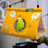Rypet Winter Warm Bird Nest House - Plush Fluffy Sleeping Bed for Parrot, Parakeet, Cockatiels, Budgies, Yellow