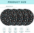 4 Pack Waterproof Pet Pads for Dogs, Washable Reusable Training Pads, Absorbent Round Whelping Pads, 32 Inch, Dark Gray