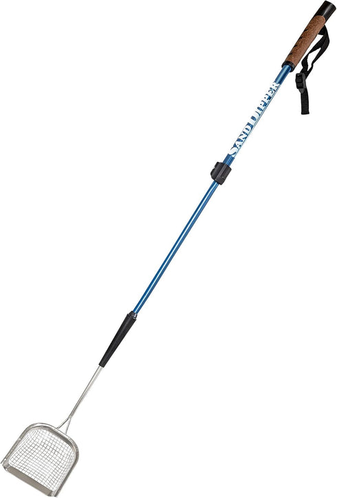 Sand Dipper Square Cat Scooper, Stainless Steel Long Metal Cat Litter Scoop, 29" to 41" Reach
