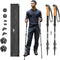 Cascade Mountain Tech Lightweight Aircraft-Grade Aluminum Trekking Poles with Extended Down Grip