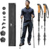 Cascade Mountain Tech Lightweight Aircraft-Grade Aluminum Trekking Poles with Extended Down Grip