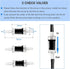 Aquarium Air Pump Accessories Set, 9.84/26.25/101.71 Feet Airline Tubing Hose, Check Valves, Air Stones
