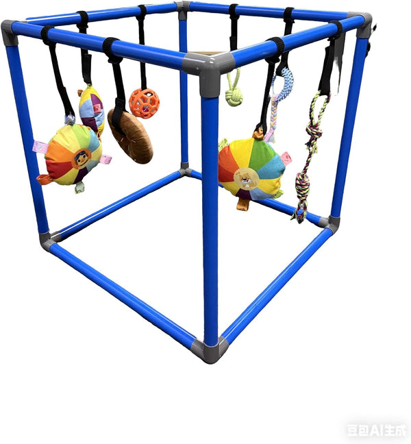 RAOPINGX Puppy Play Gym for Small Breed Dogs, Removable Hanging Toys with Bungee