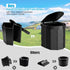 Portable Camping Toilet, Folding Toilet for Adults with Lid and Retractable Toilet Paper Holder, Waterproof Porta Potty
