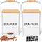 Tioncy 2 Pcs Metal Dog Food Storage Containers Total 10-14 Lbs (50