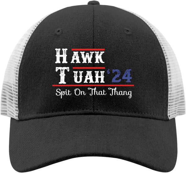 Hawk TUAH Spit On That Thang Trucker Hat, Funny Mesh Baseball Cap for Summer, Hawk Tush Spit On That Thang Hat