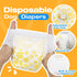 360Stretchy Count, 60.0) Pet Soft Disposable Dog Diapers Female, Pull Up Doggie Diapers for Female Dogs, Waist Puppy