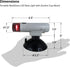 Pactrade Marine Battery Navigation Lights for Boats LED - Portable Red/Green Bow Light (Suction Cup Mount) - Kayak