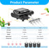 AQQA Powerful Adjustable Aquarium Air Pump, 4 Outlets for Fish Tank Up to 600Gal