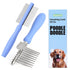 Dematting Comb for Dogs Poodle Doodle, Dual-Sided Rake & Detangling Tool for Long Curly Haired Poodles and Goldendoodles