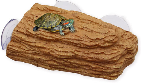 Turtle Basking Platform - Fish Tank Aquarium Tortoise Climbing Platform with 3 Suction Cups, Floating Resting Terrace