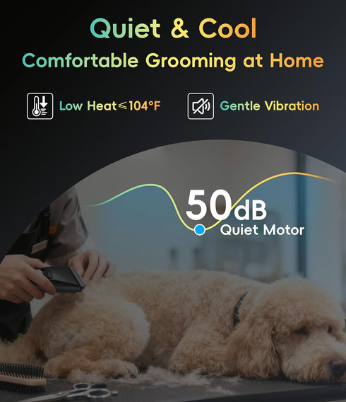 3 10FC FENICE PEAK Dog Grooming Clippers for Thick Heavy Coats Speeds Low Noise Pet Grooming Kit Cat Eletric Clipper