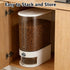 Pet Food Storage Container with Lid & Scooper Press to Dispense Clear Airtight Cat Food Storage Container Dog Food