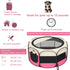 8-Panel Portable Pet Puppy Dog Cat Playpen, Indoor/Outdoor Puppy Pen with Shade Cover & Travel Bag - Waterproof Dog Cat