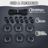 Yetaha 6 Pack Stainless Steel D Rings, PVC Patch, Bungee Cord with Hooks for Inflatable Boat
