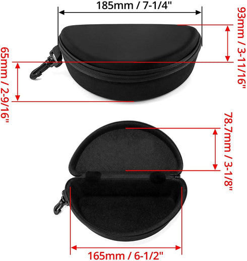 1 QWORK Sports Glasses Case, Snowboard Goggles Box, Piece