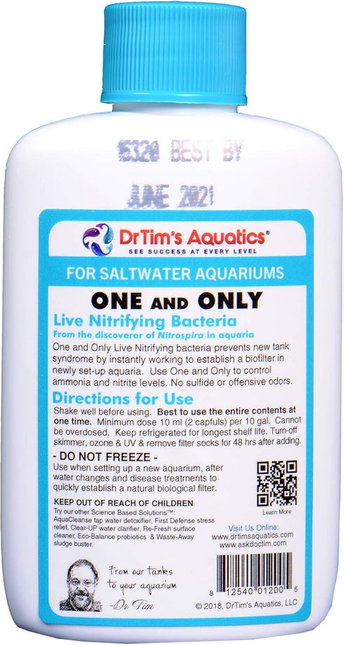 DrTim's Aquatics Saltwater One & Only, 2 oz for Aquariums