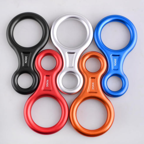 TRIWONDER Rescue Figure 8 Descender, 35kN 50kN Aluminum Rappelling Belay Gear, Climbing Rigging Plate Downhill