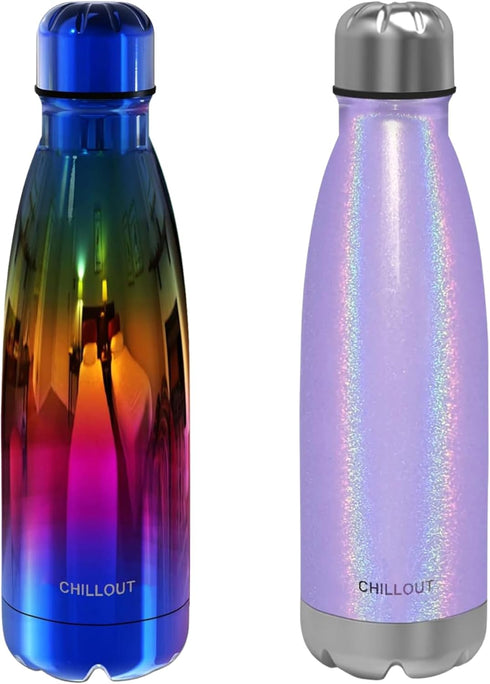 CHILLOUT LIFE Stainless Steel 2 Pack Water Bottle for Kids School: 17