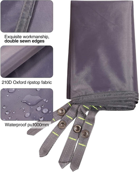 REDCAMP Waterproof Camping Tent Tarp, 55"x83", Multifunctional Tent Footprint for Camping and Hiking
