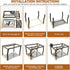 Tfwadmx Parrots Playstand Bird Play Gym Cockatiel Playground Wood Perch Stand Climb Swing Ladders Chewing Toys