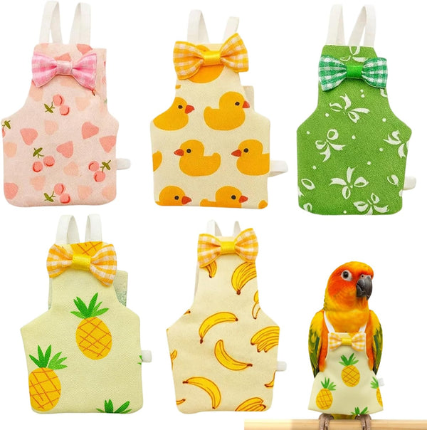 ZHLKHIOP 5-Piece Set with Cherry,Bird Diaper, Chicken Diaper, Chicken Diapers for Indoor Chickens,