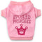 DroolingDog Pink Girl Dog Shirts - Puppy Hoodie with Princess Crown Sweatshirt for Small Dogs, XS