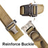 Tactical Dog Collar, Adjustable Military Nylon Dog Collar with Heavy Duty Metal Buckle and Handle for Training, Brown, L