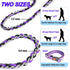 Dog Leash Rope Chain - Heavy Duty Nylon Rope Metal Chain for Medium Large Dogs - 6ft Chew Proof Training Walking