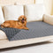 smiry Waterproof Dog Blanket, Reversible Pet Bed Cover, Soft Couch Cover for Dogs, Washable, 30"x70", Grey/Dark Grey