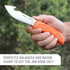 OUTDOOR EDGE WildGuide 4-Piece Hunting Knife Set & Field Dressing Kit with Camo Nylon Belt Sheath