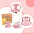 Puppytie No Pull XXS Puppy Harness with Multifunction Leash, Soft Adjustable No Choke Escape Proof Vest, Pink, XXS