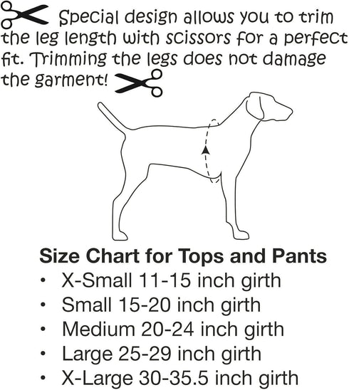 Original Dog Pants, E-Collar Alternative, Blue Dog Pajamas, Small Dog Diaper