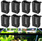 Lnrueg 8PCS Aquarium Plant Holder with Hooks, Upgraded Hanging Rimmed Tank Plant Pot Cups for Aquaponic Planter