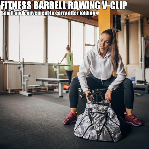 V Bar Row Landmine Handle Attachment for Barbell - Solid Double D Handle with Non-Slip Rubber Grip