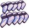 BESPORTBLE 10pcs Golf Club Covers TPU Iridescent Driver and Iron Putter Covers